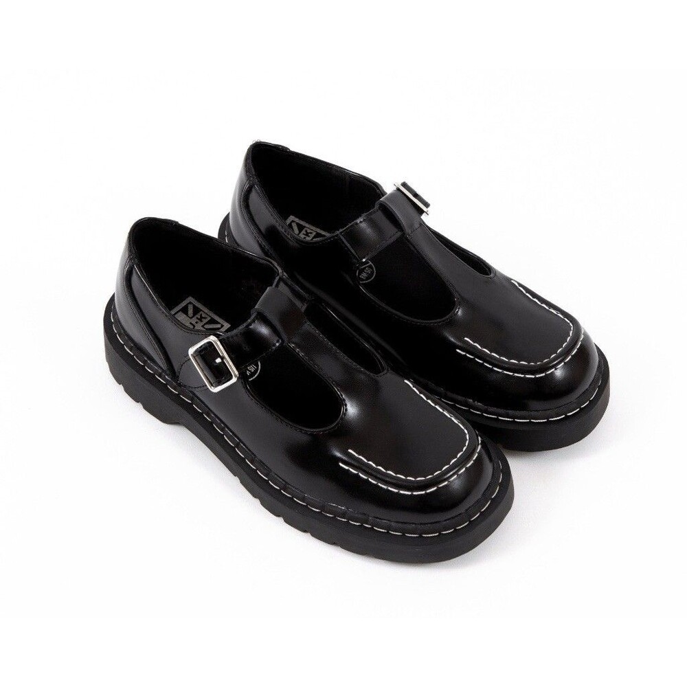 NEW TUK Brand Womens Size 6 EU 37 Black Patent Leather T-Bar Mary Janes Shoes - Picture 2 of 9